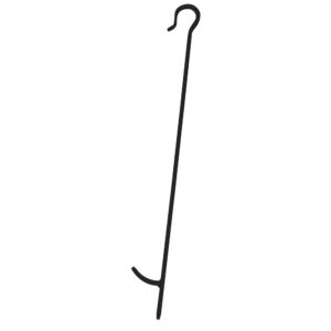 Black Finish Poker with Crook Handle